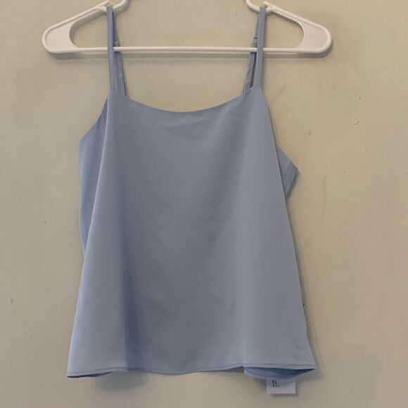 Bishop+Young light blue adjustable spaghetti strap tank Size S NWT - Picture 1 of 8